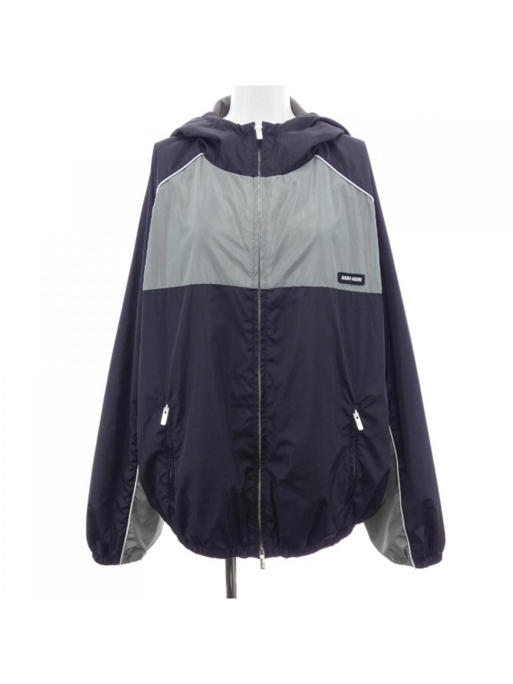 Miu Miu Technical Silk Zip Jacket